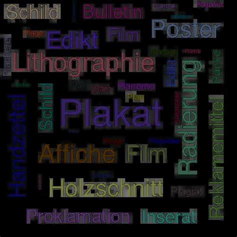 synonym plakat|anderes wort für plakat.